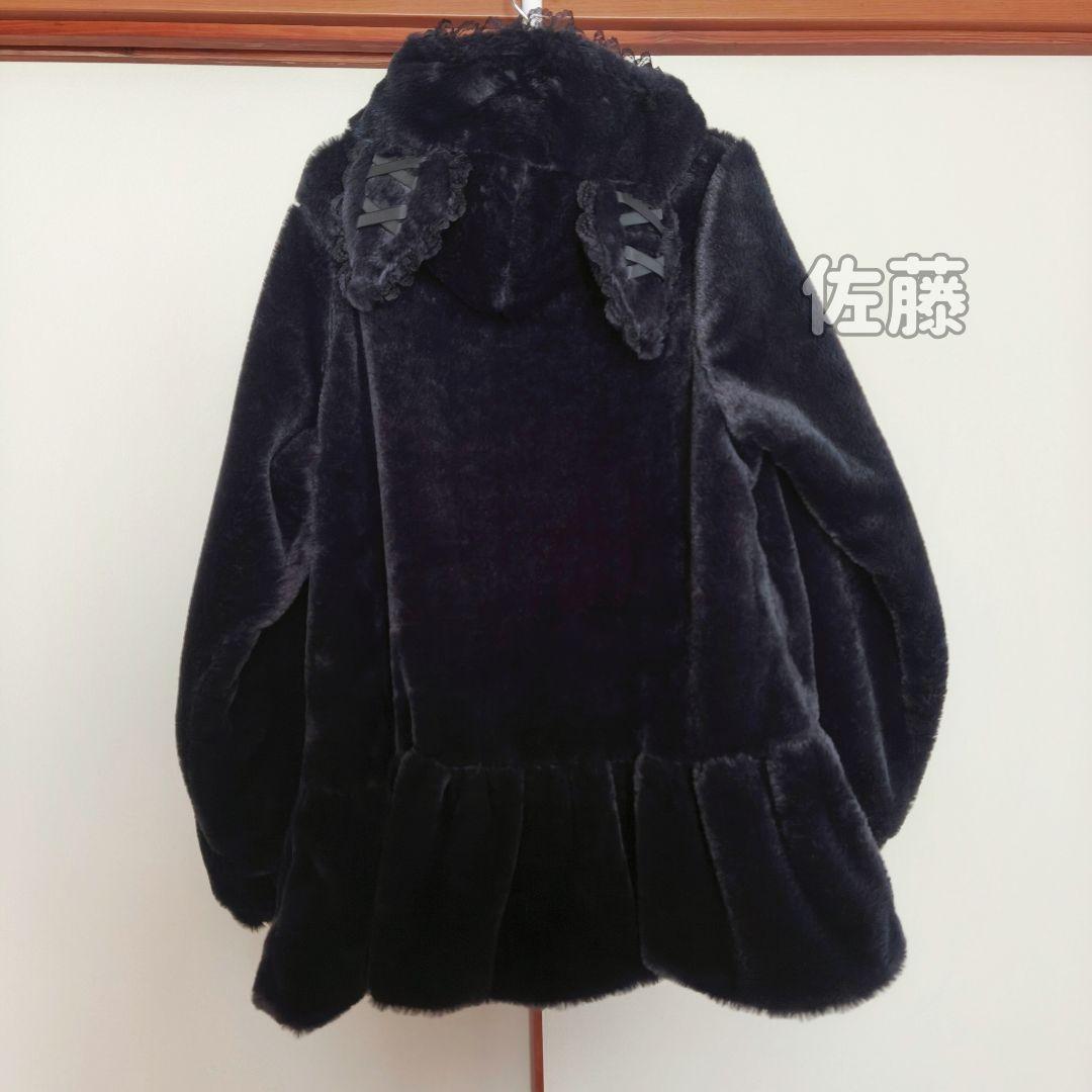 Sanrio　クロミ レースアップファーブルゾン　アウター　地雷系　秋冬　黒