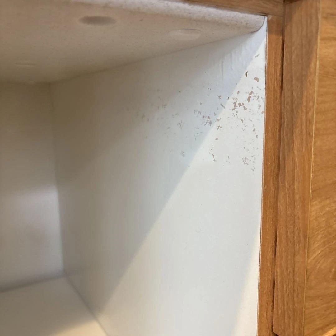 美品！堀田木工カウンター カップボード ナチュラル木目調 食器棚 3段引き出し