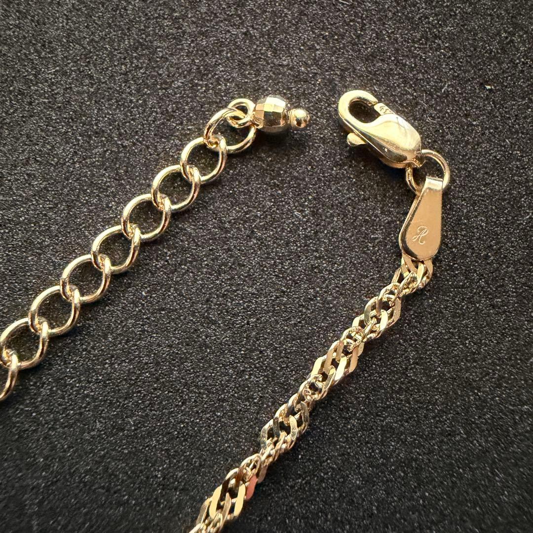 【ほぼ未使用】アバランチ　10Kゴールドアンクレット