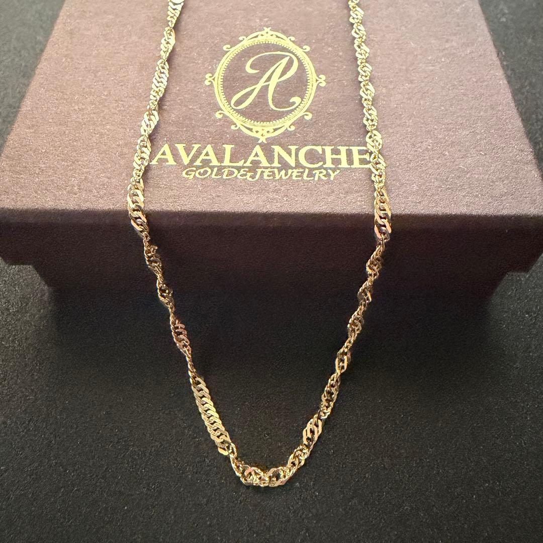 【ほぼ未使用】アバランチ　10Kゴールドアンクレット