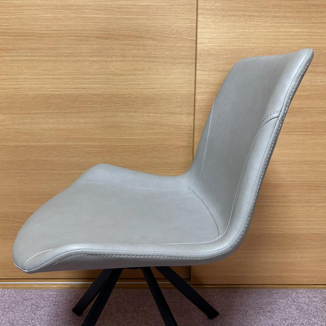 ①SongDream　VIOLA　ヴィオラ　PUレザー　回転式　ダイニングチェア