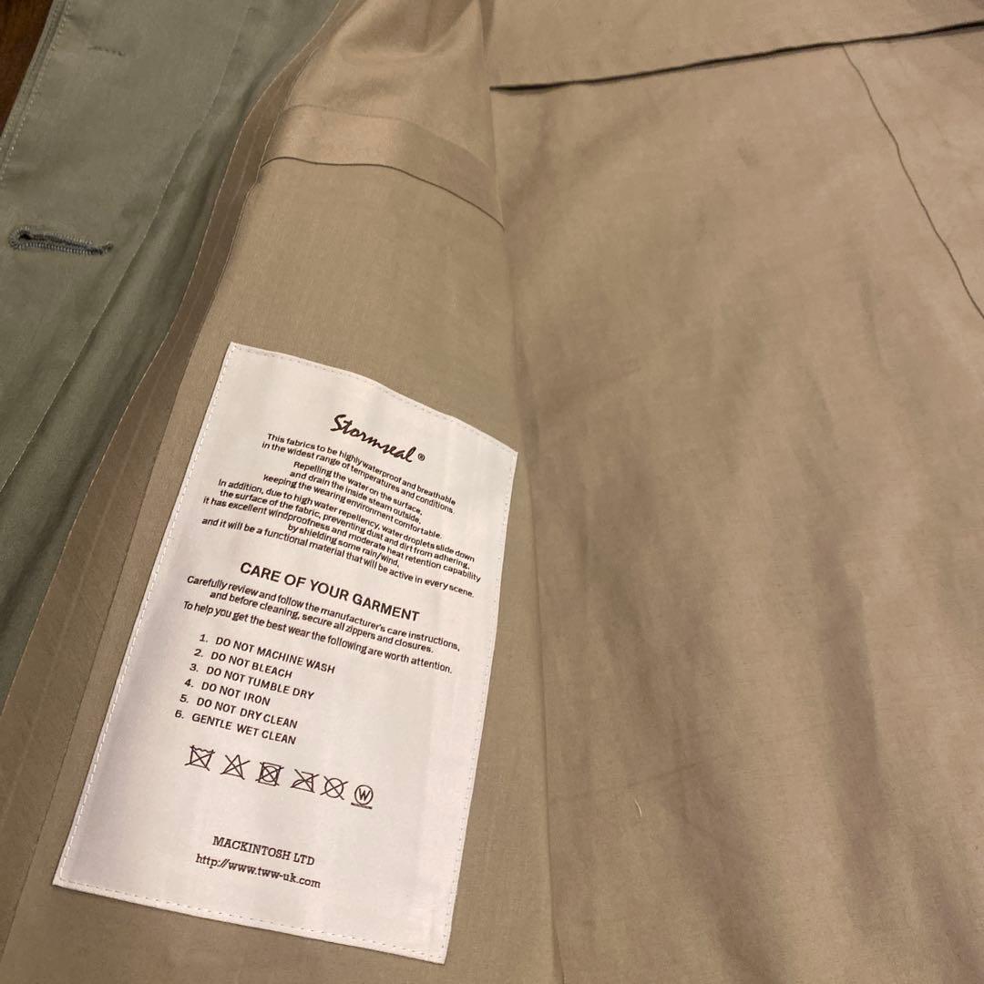 トラディショナルウェザーウェア フード付き トレンチコート（カーキ色）