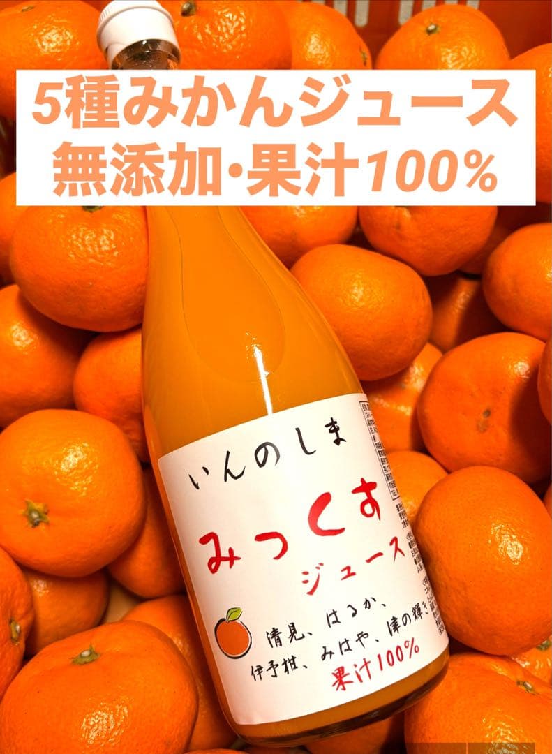5種みかんジュース x12（無添加果汁100%）
