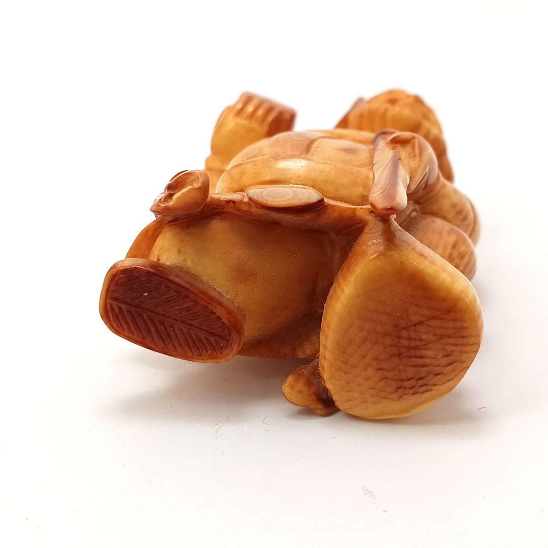 Y626-10 最終値下 高級彫刻 七福神 極上細工 根付　置物 総重量188g