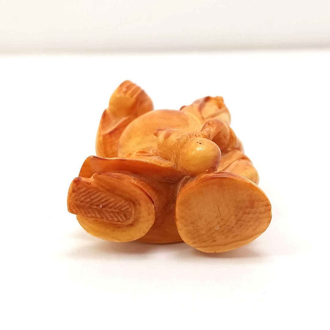 Y626-10 最終値下 高級彫刻 七福神 極上細工 根付　置物 総重量188g