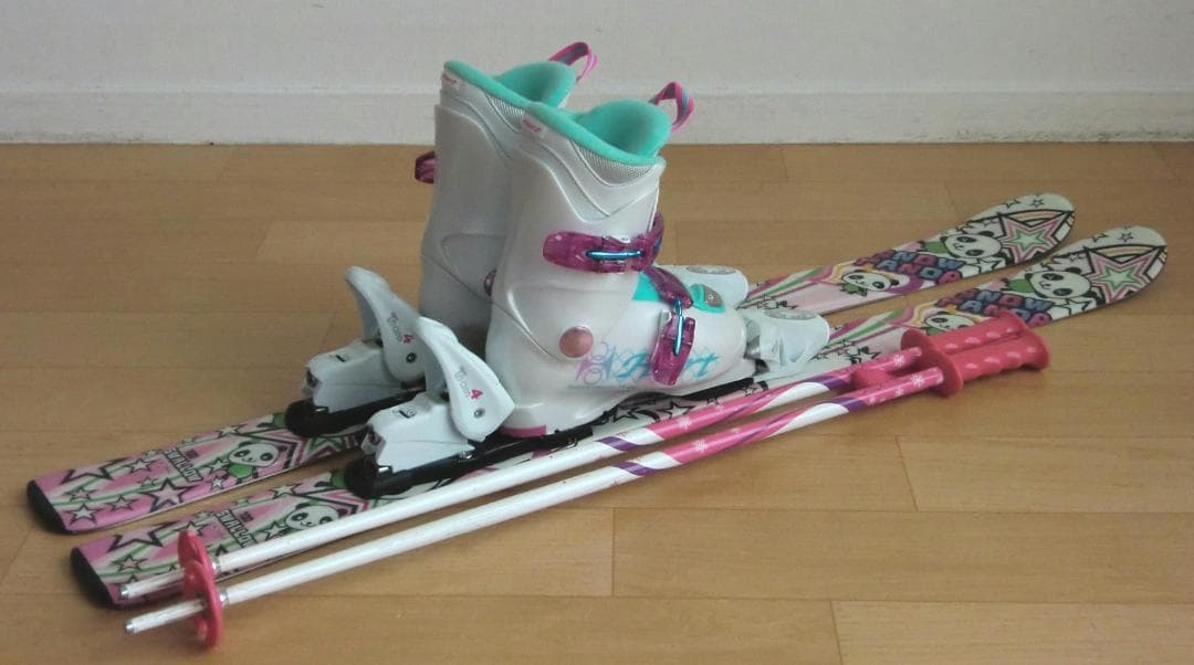 ■■1月限定■送料無料■スワロー■子供用スキーセット■板100靴19■WAX済■
