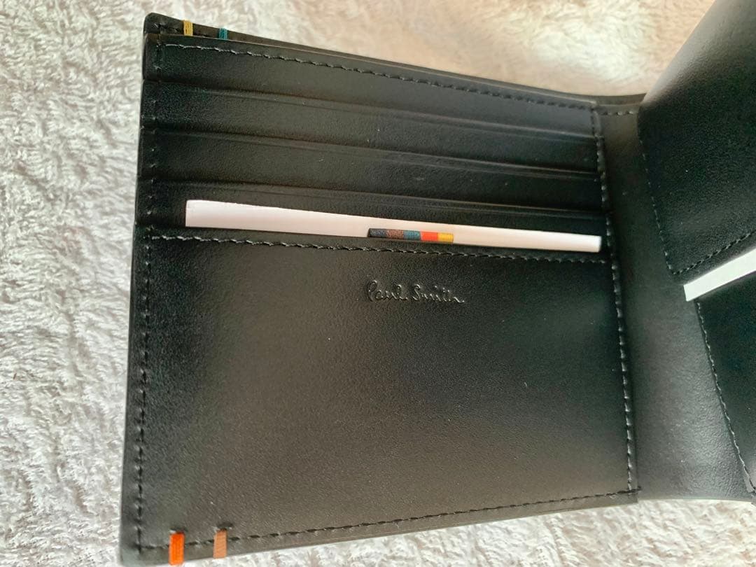 ポースルミス 2つ折り財布 ブラック　新品未使用 553410P854