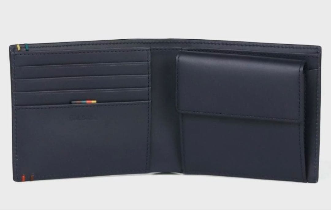 ポースルミス 2つ折り財布 ブラック　新品未使用 553410P854