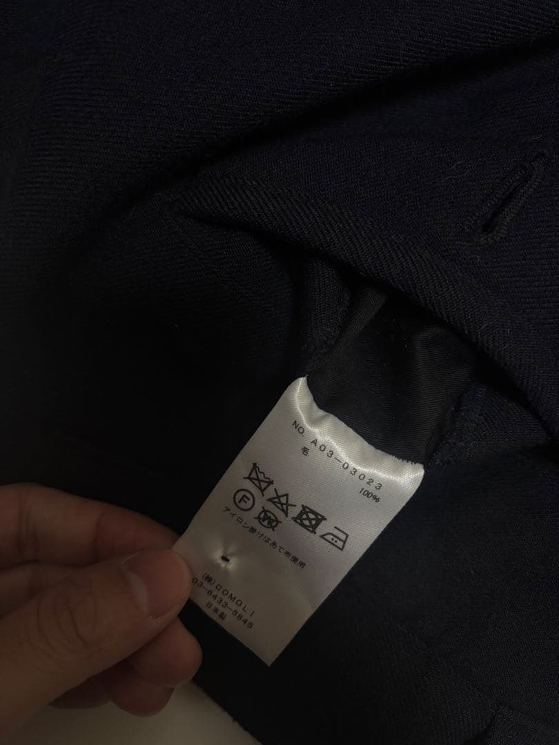 comoli ウールサージパンツ　A03-03023 size3
