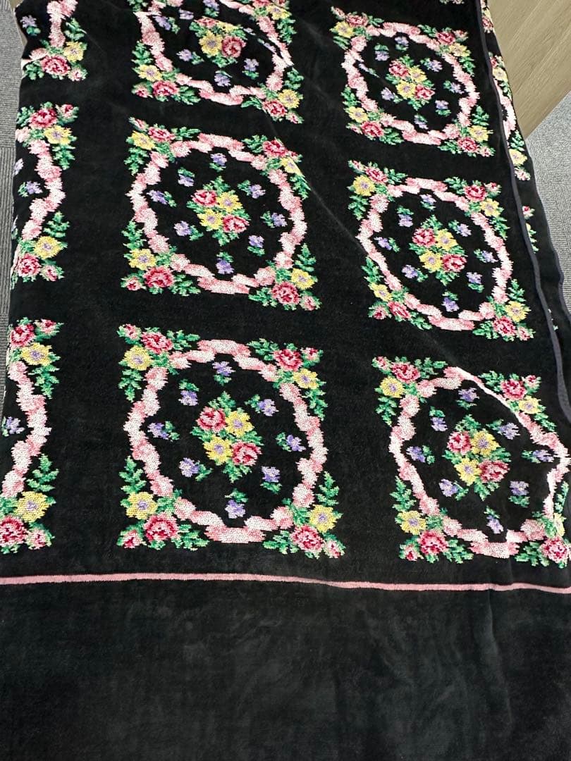 FEILER 花柄 タオルケットブランケット 約246cm×152cm