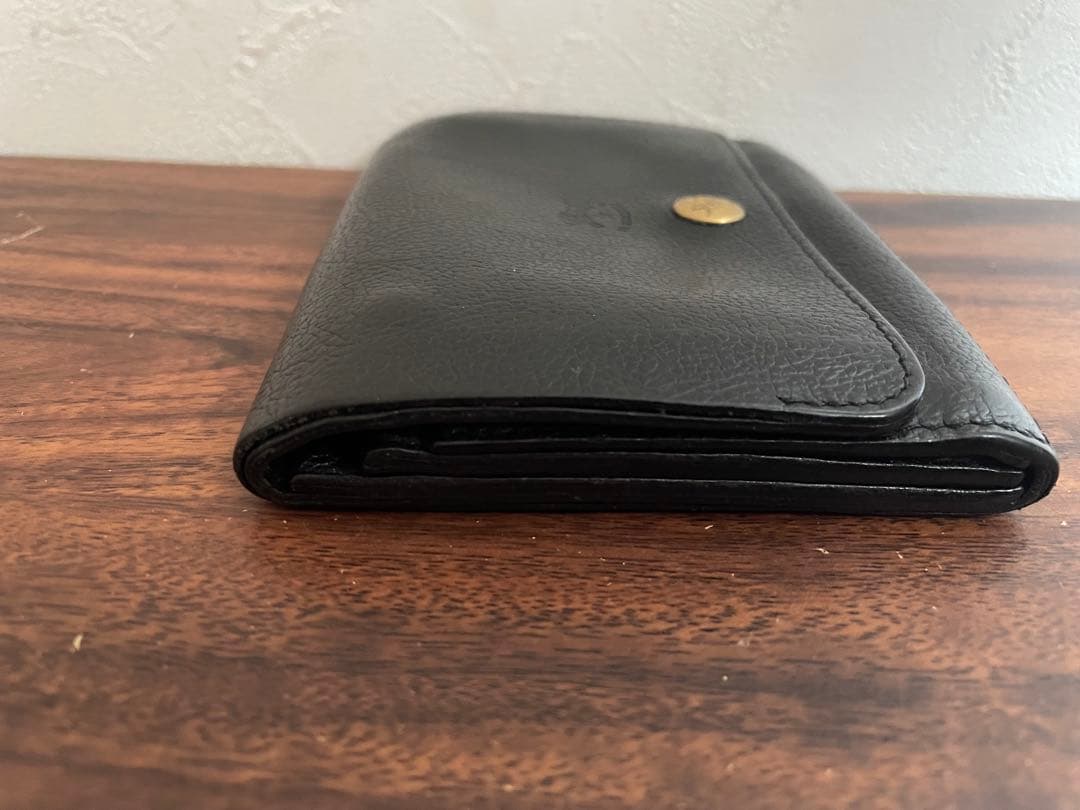 イルビゾンテ　二つ折り財布　ブラック　レザー