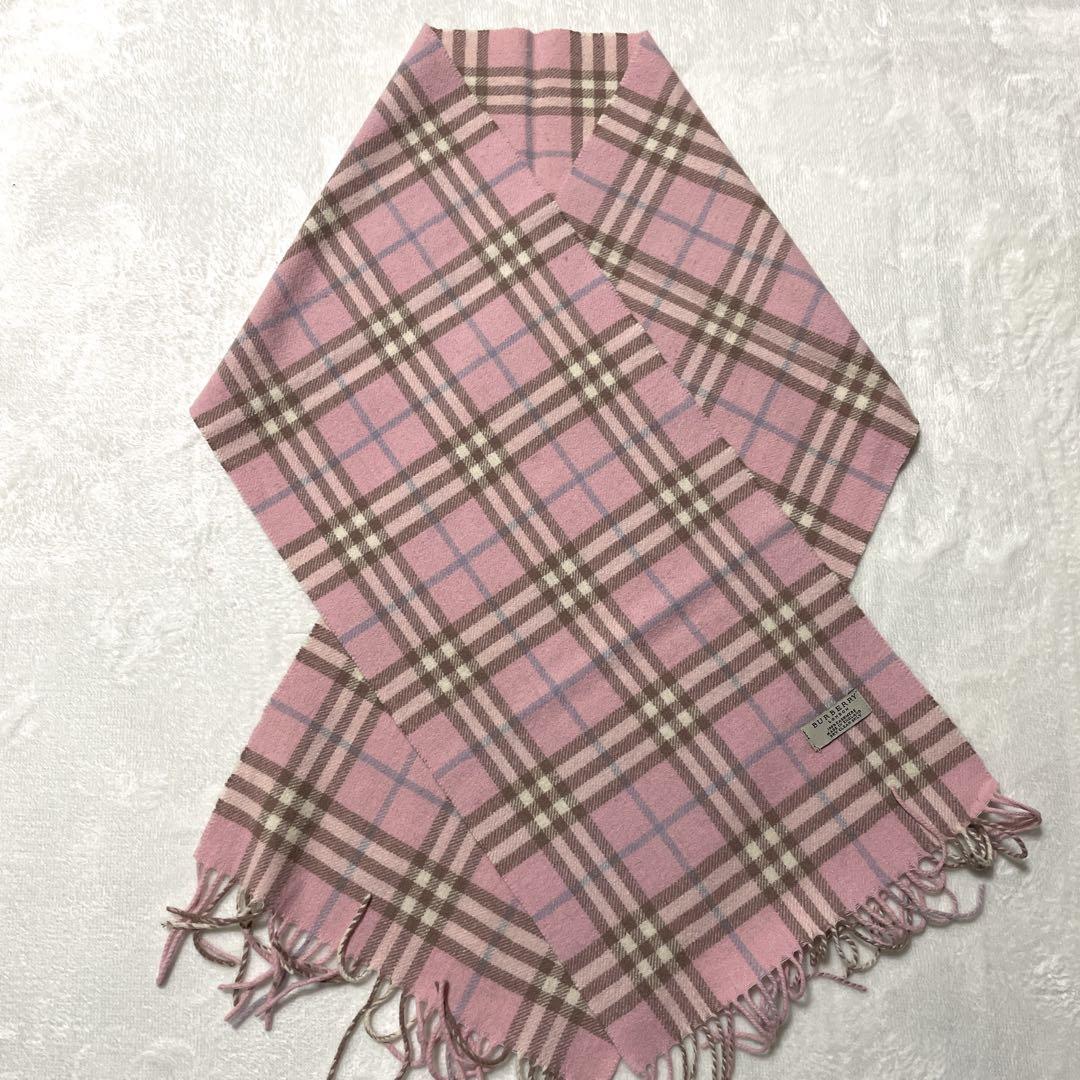 美品⭐︎ BURBERRY LONDON カシミヤ100％　超大判　マフラー