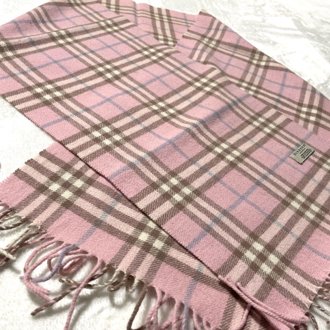 美品⭐︎ BURBERRY LONDON カシミヤ100％　超大判　マフラー