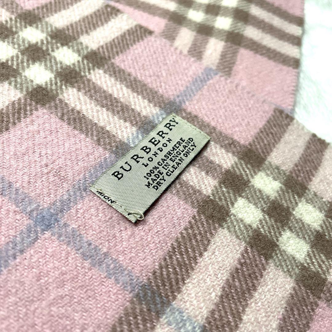 美品⭐︎ BURBERRY LONDON カシミヤ100％　超大判　マフラー