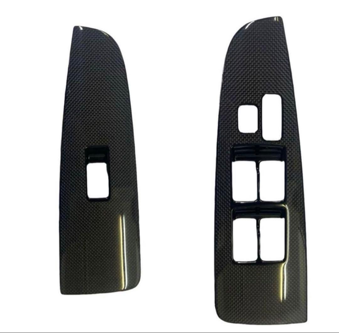 トヨタ　JZX100 　純正　カーボン調　PWスイッチパネル　左右セット