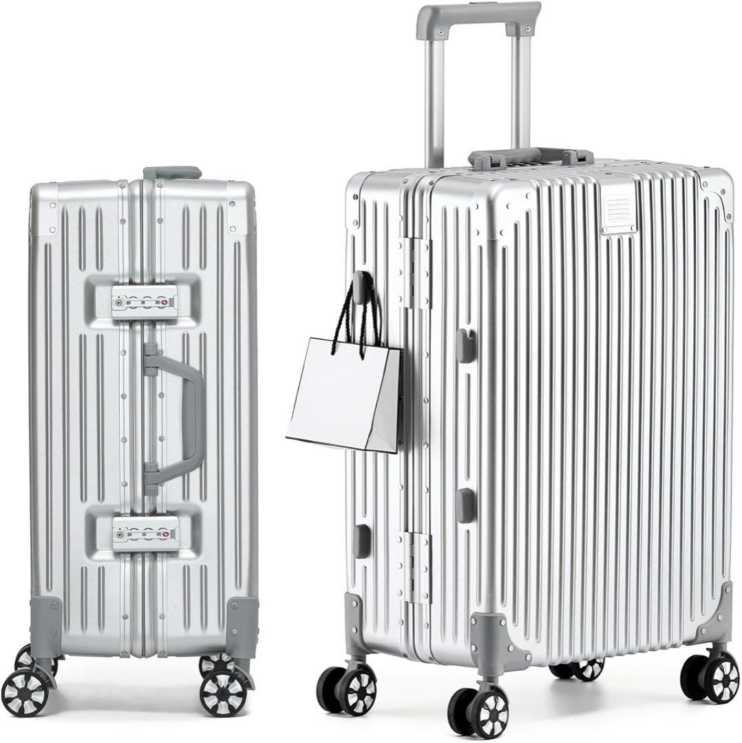 ☘️スーツケース 80L☘️アルミフレーム 大型トロリーケース 軽量 6泊7日