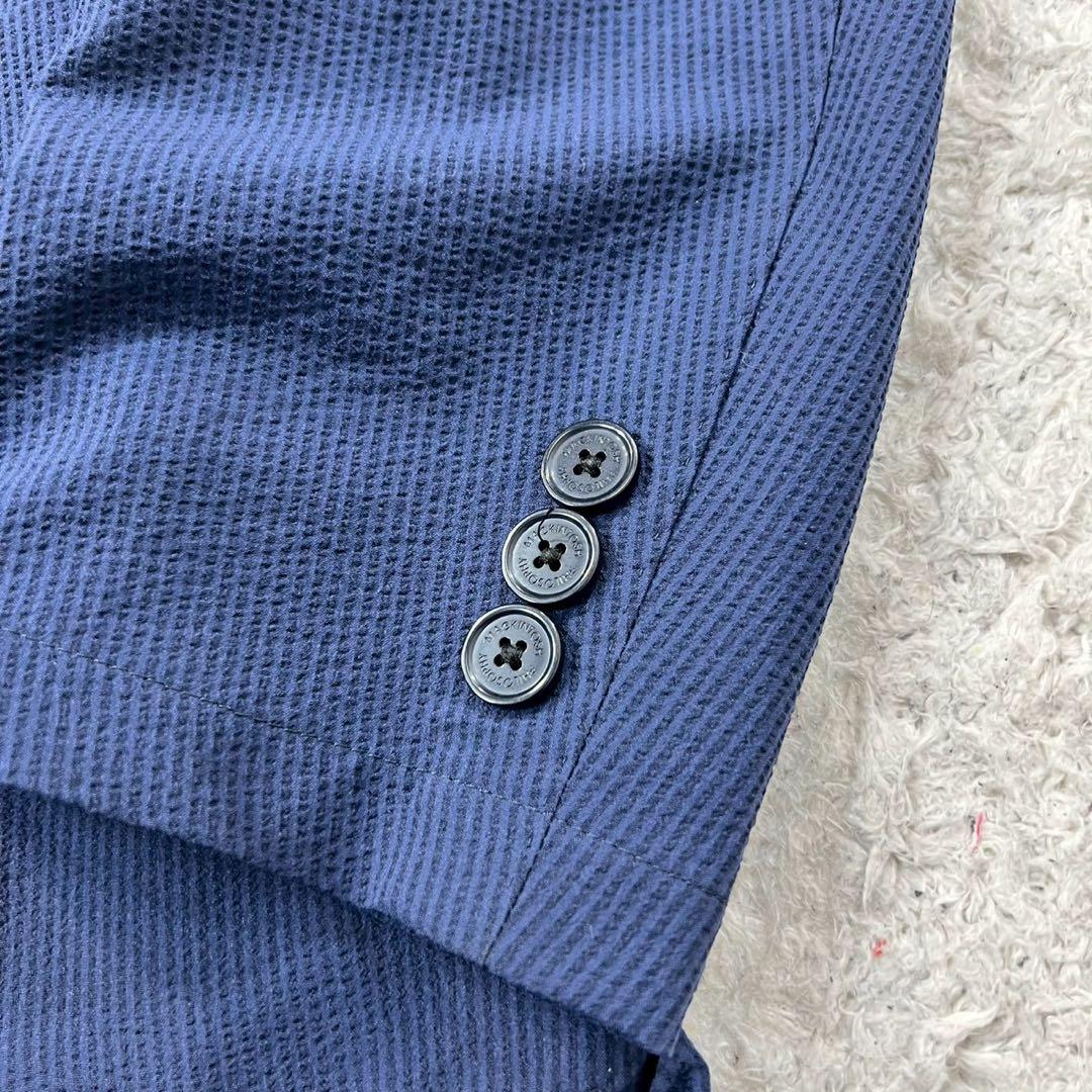 極美品✨マッキントッシュ トロッター セットアップ ネイビー シアサッカー L位