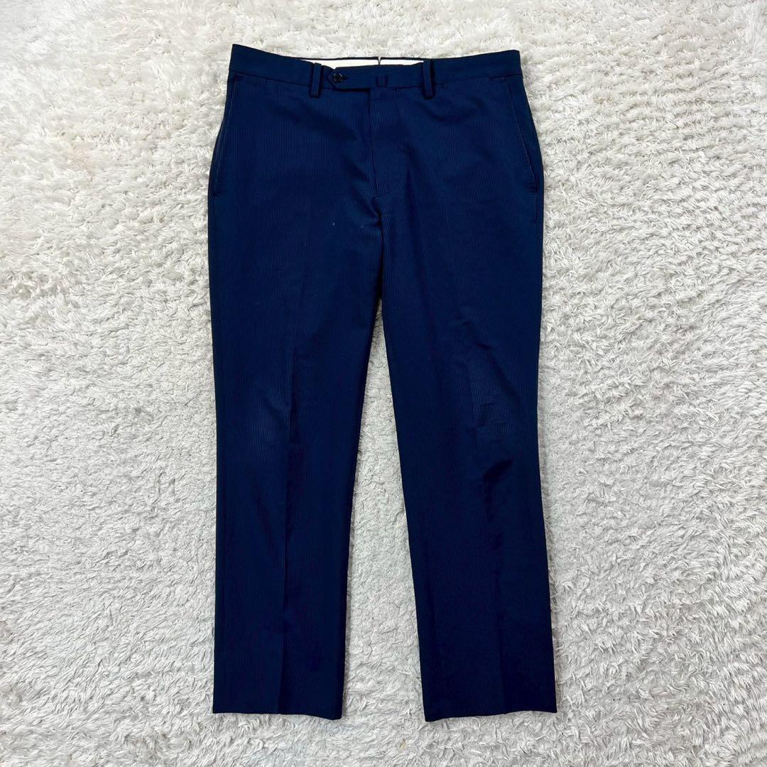 極美品✨マッキントッシュ トロッター セットアップ ネイビー シアサッカー L位