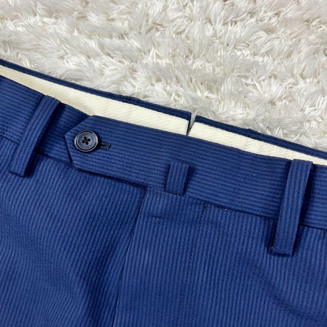 極美品✨マッキントッシュ トロッター セットアップ ネイビー シアサッカー L位