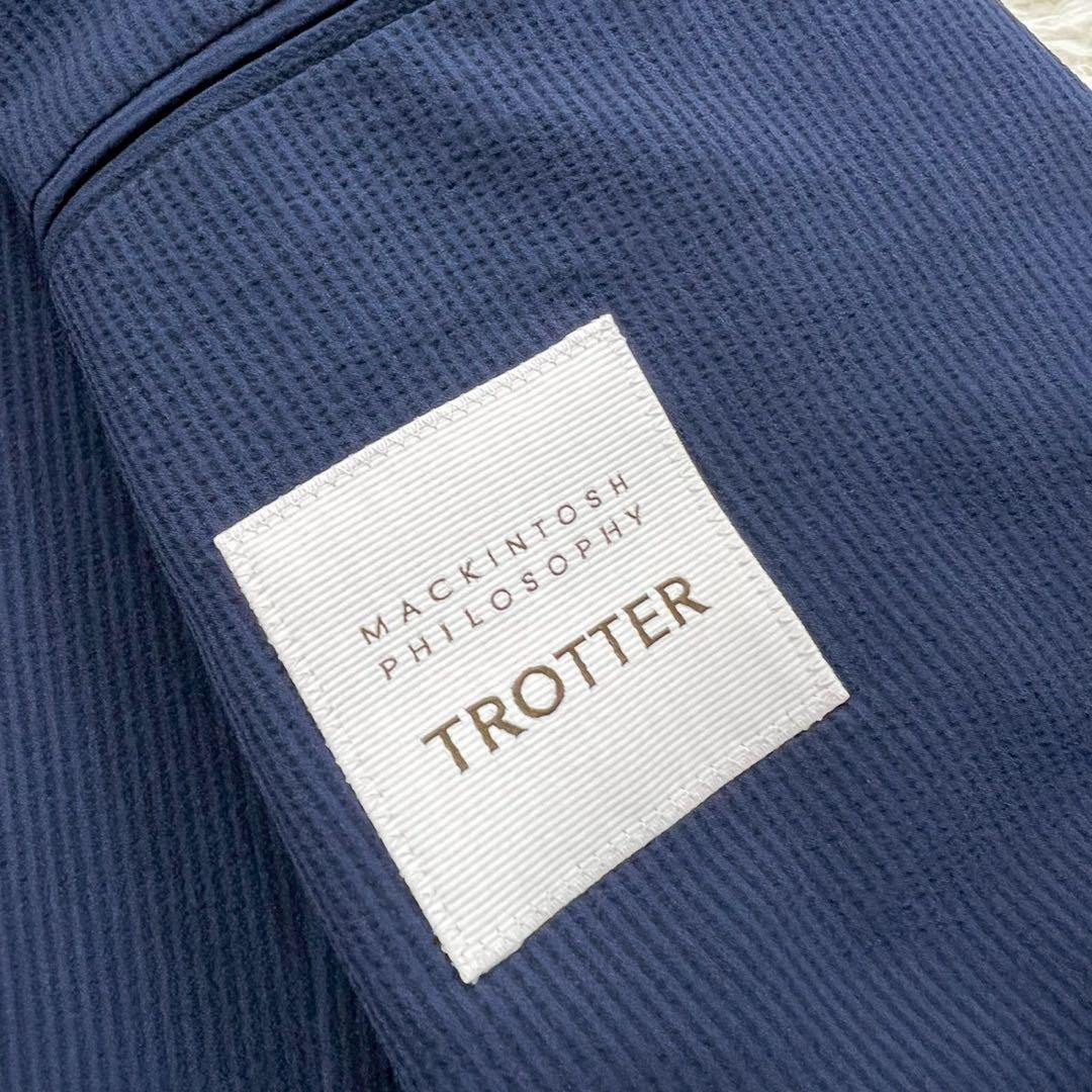 極美品✨マッキントッシュ トロッター セットアップ ネイビー シアサッカー L位
