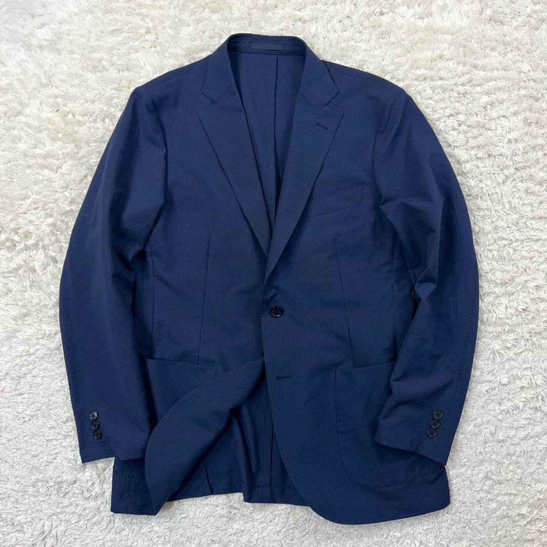 極美品✨マッキントッシュ トロッター セットアップ ネイビー シアサッカー L位