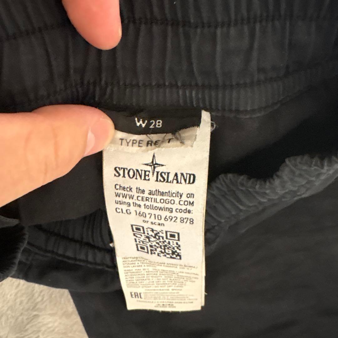 STONE  ブラックカーゴパンツ W 28