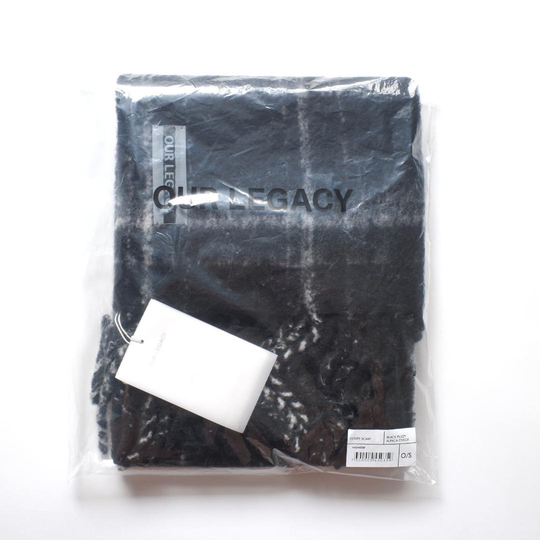 小物 25aw Our Legacy ESTATE SCARF Black Fuzzy