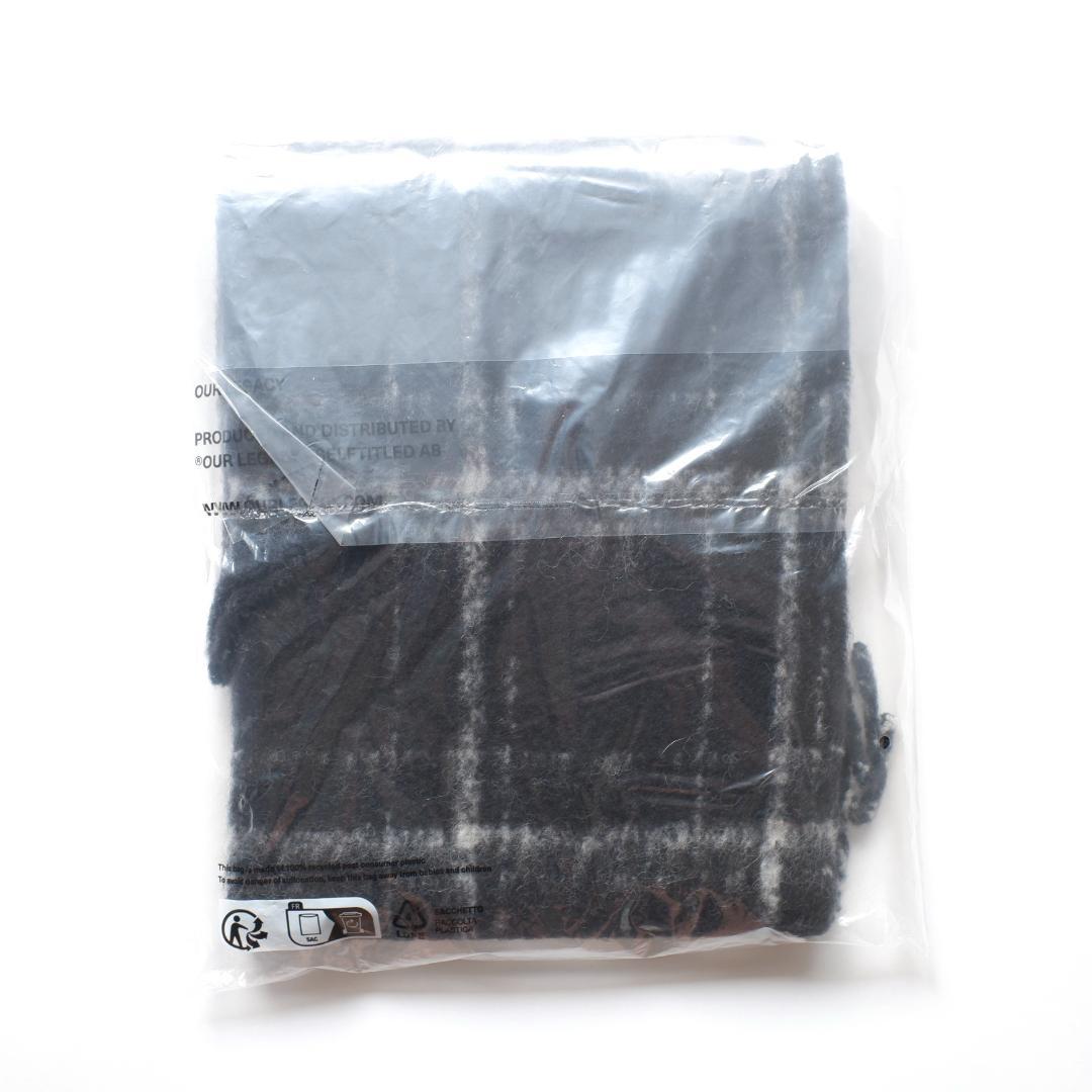 小物 25aw Our Legacy ESTATE SCARF Black Fuzzy