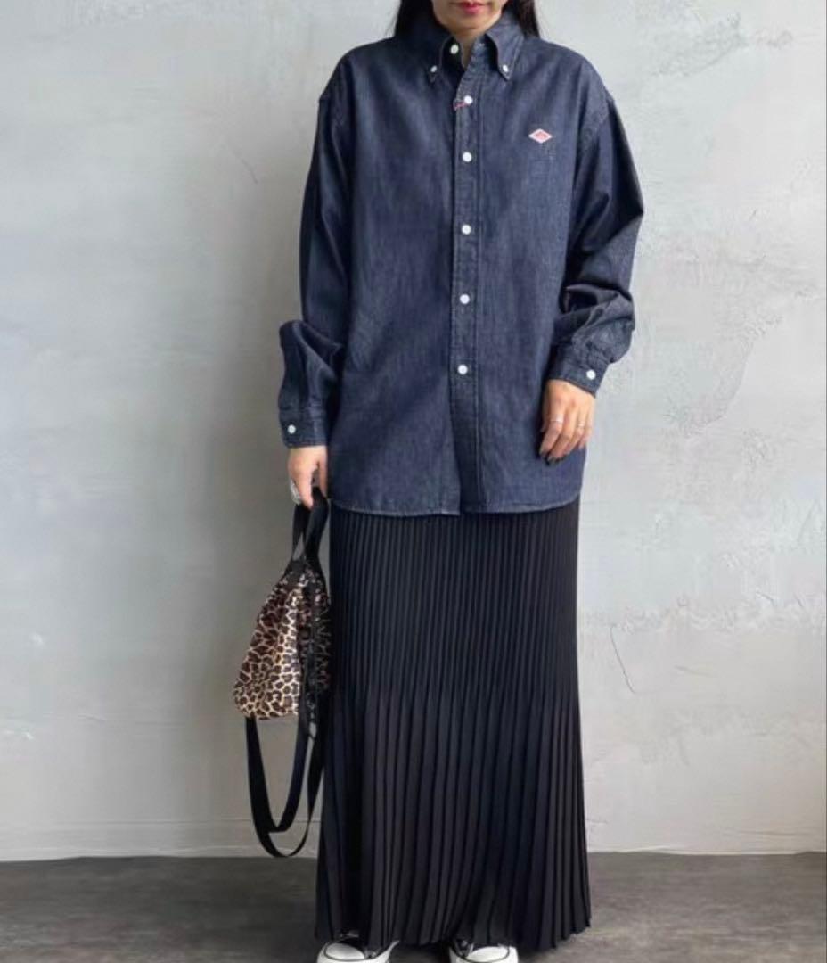 【新品未使用】DANTON/ダントン デニムダンガリー ボタンダウンシャツ 36