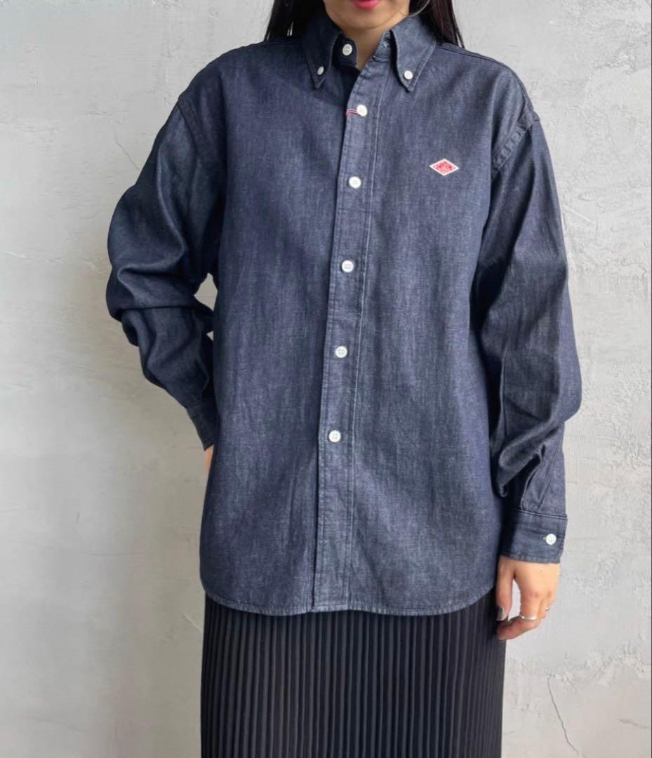 【新品未使用】DANTON/ダントン デニムダンガリー ボタンダウンシャツ 36