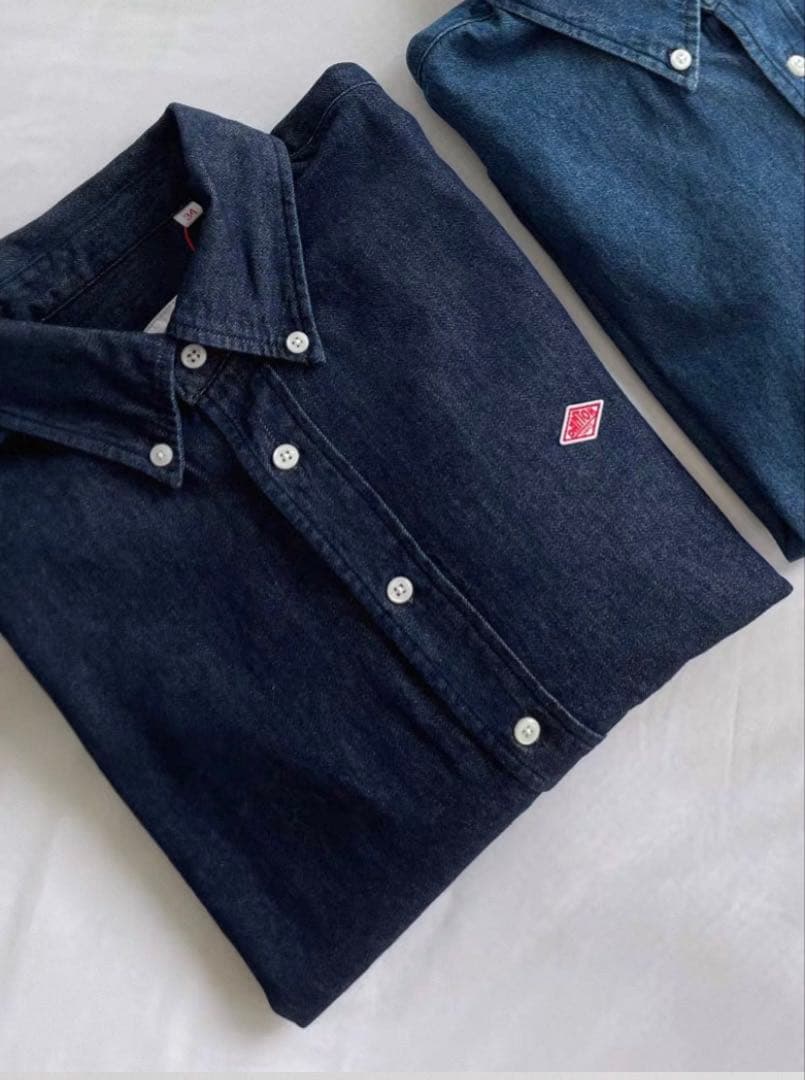 【新品未使用】DANTON/ダントン デニムダンガリー ボタンダウンシャツ 36