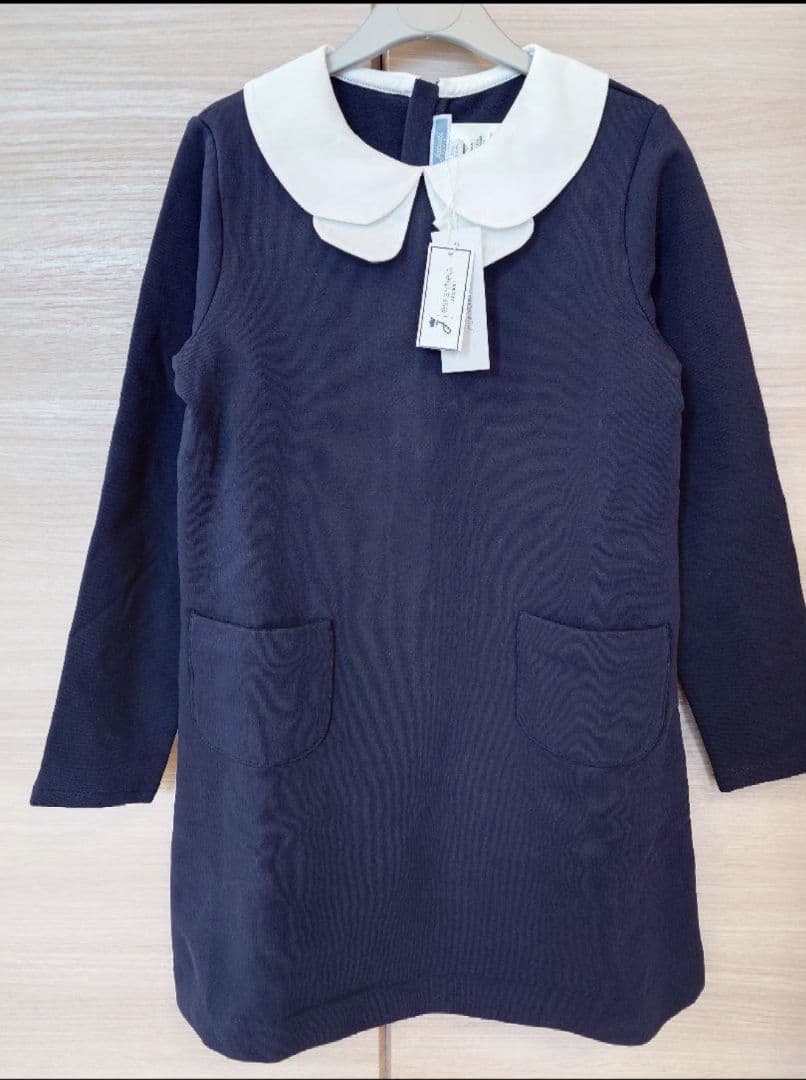 jacadi ジャカディ リボン襟ワンピース フォーマル