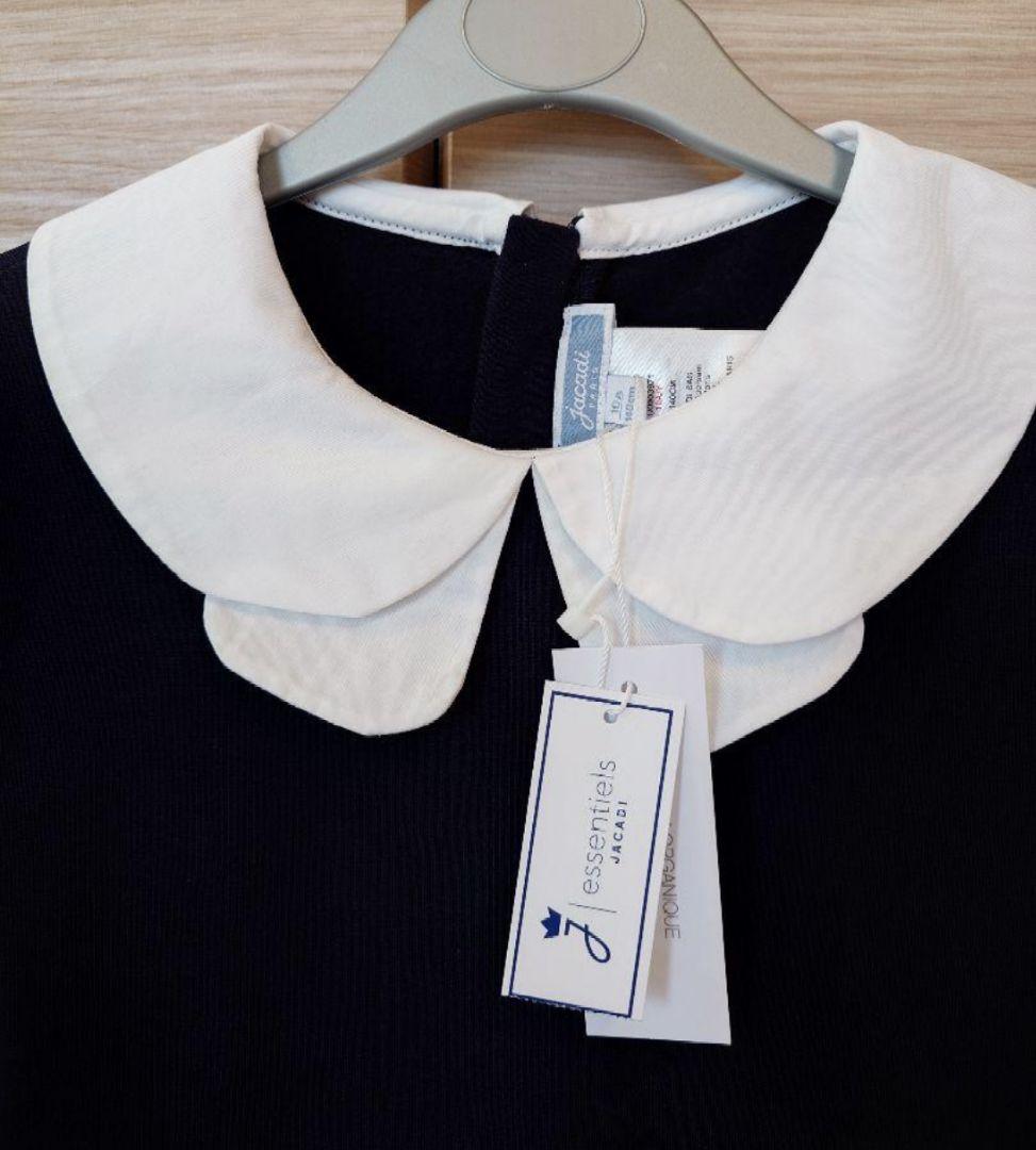 jacadi ジャカディ リボン襟ワンピース フォーマル