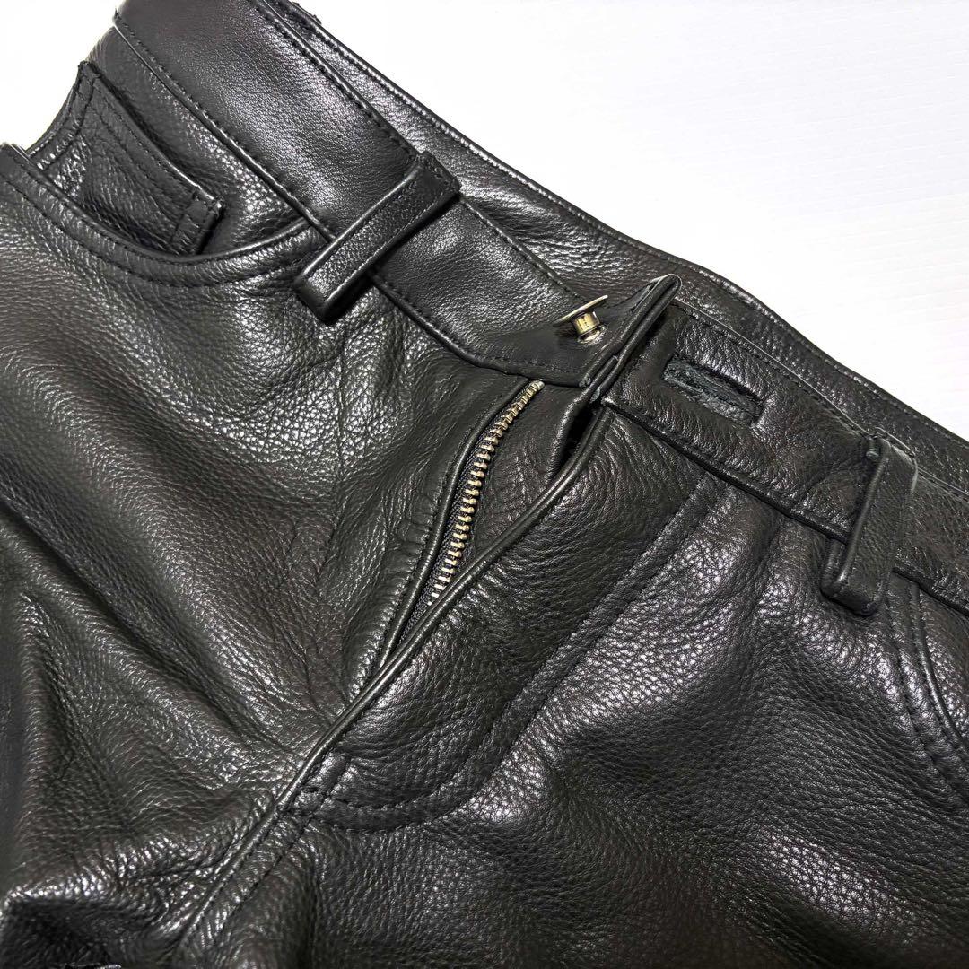 デグナー レザーパンツ 黒　レディース