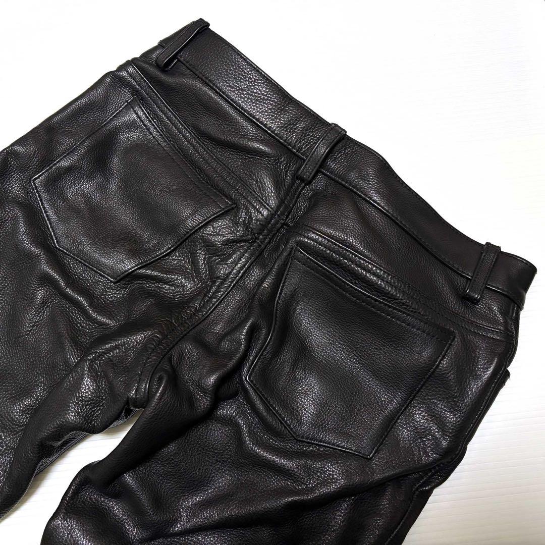 デグナー レザーパンツ 黒　レディース