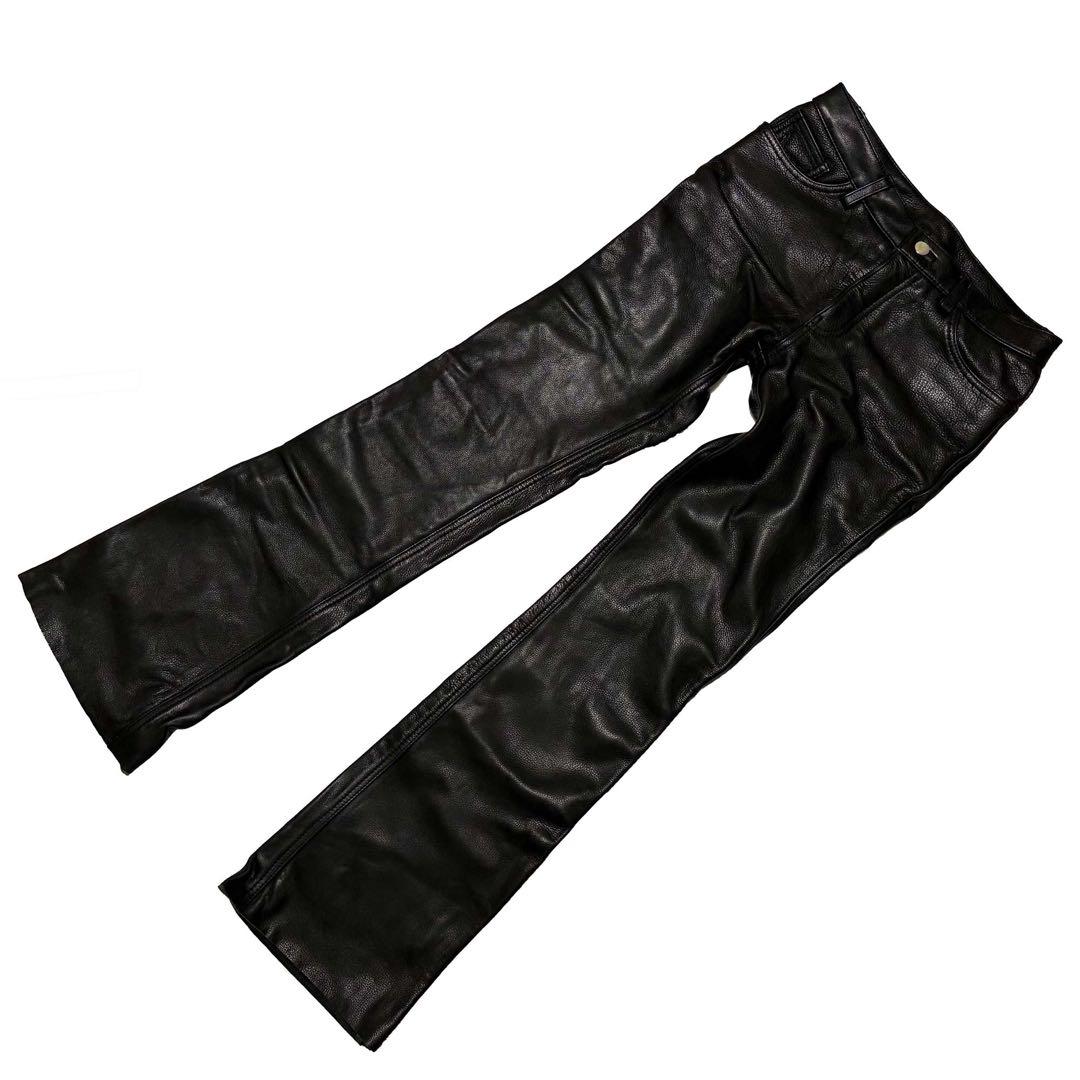 デグナー レザーパンツ 黒　レディース