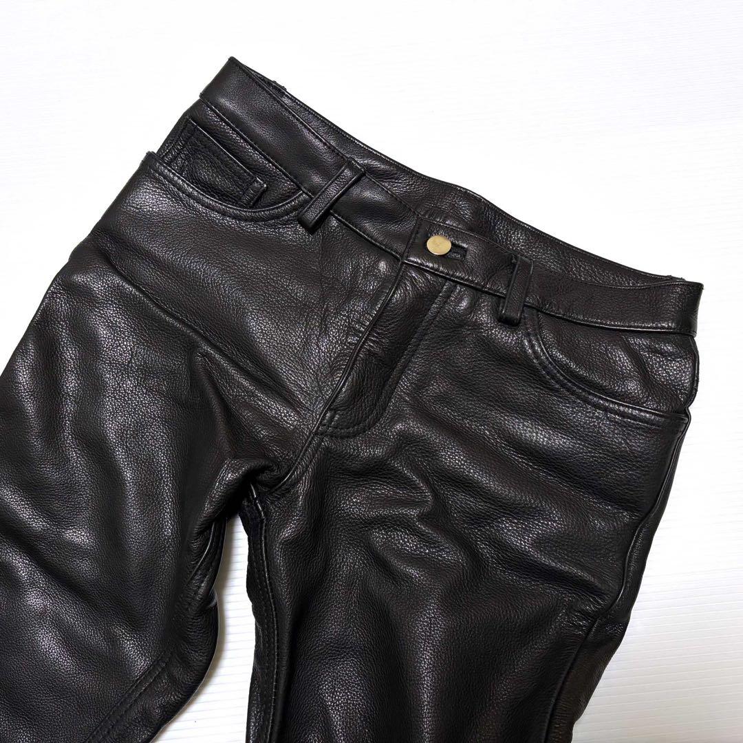 デグナー レザーパンツ 黒　レディース