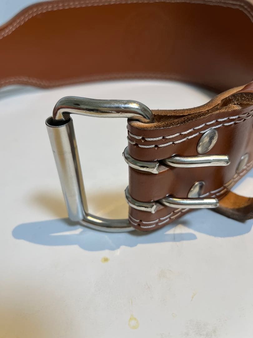 [美品] GOLD'S GYM レザー パワーベルト