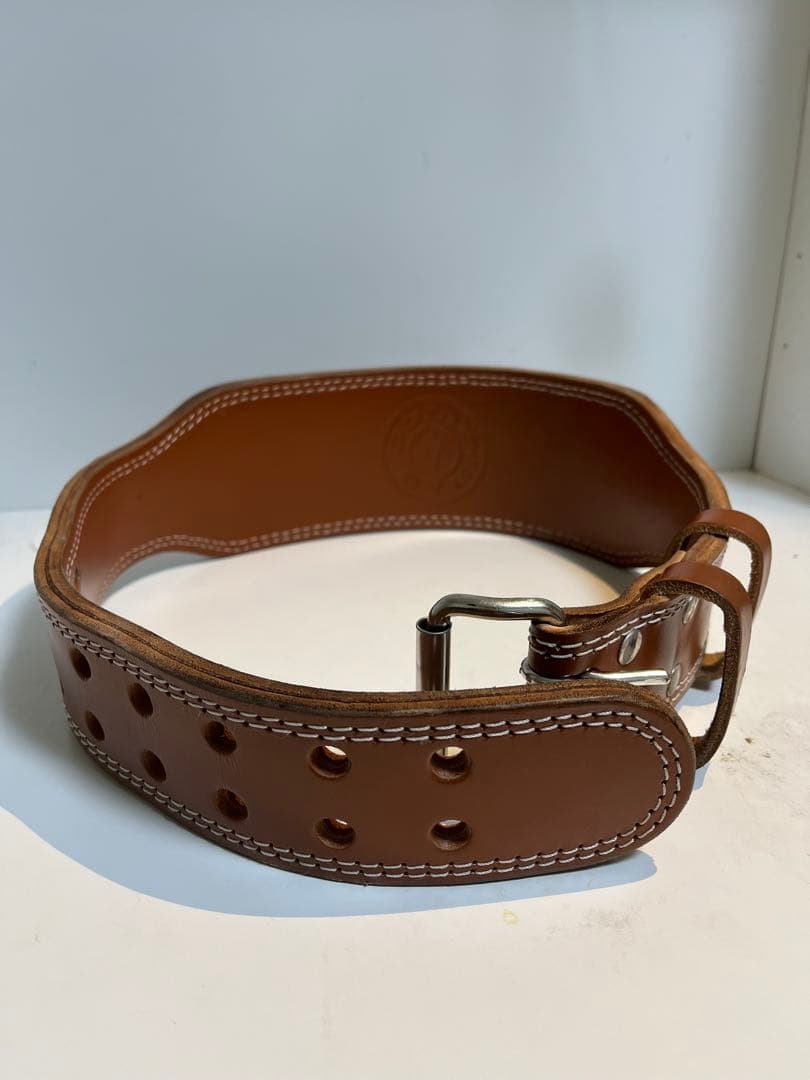 [美品] GOLD'S GYM レザー パワーベルト