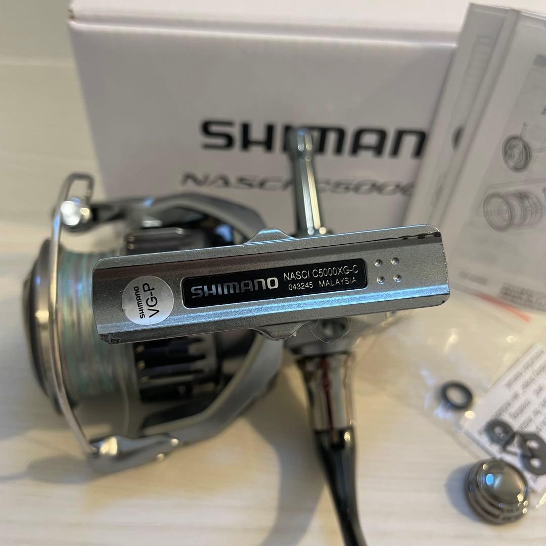 シマノ　21ナスキー　c5000xg ゴメクサスリールスタンド付き