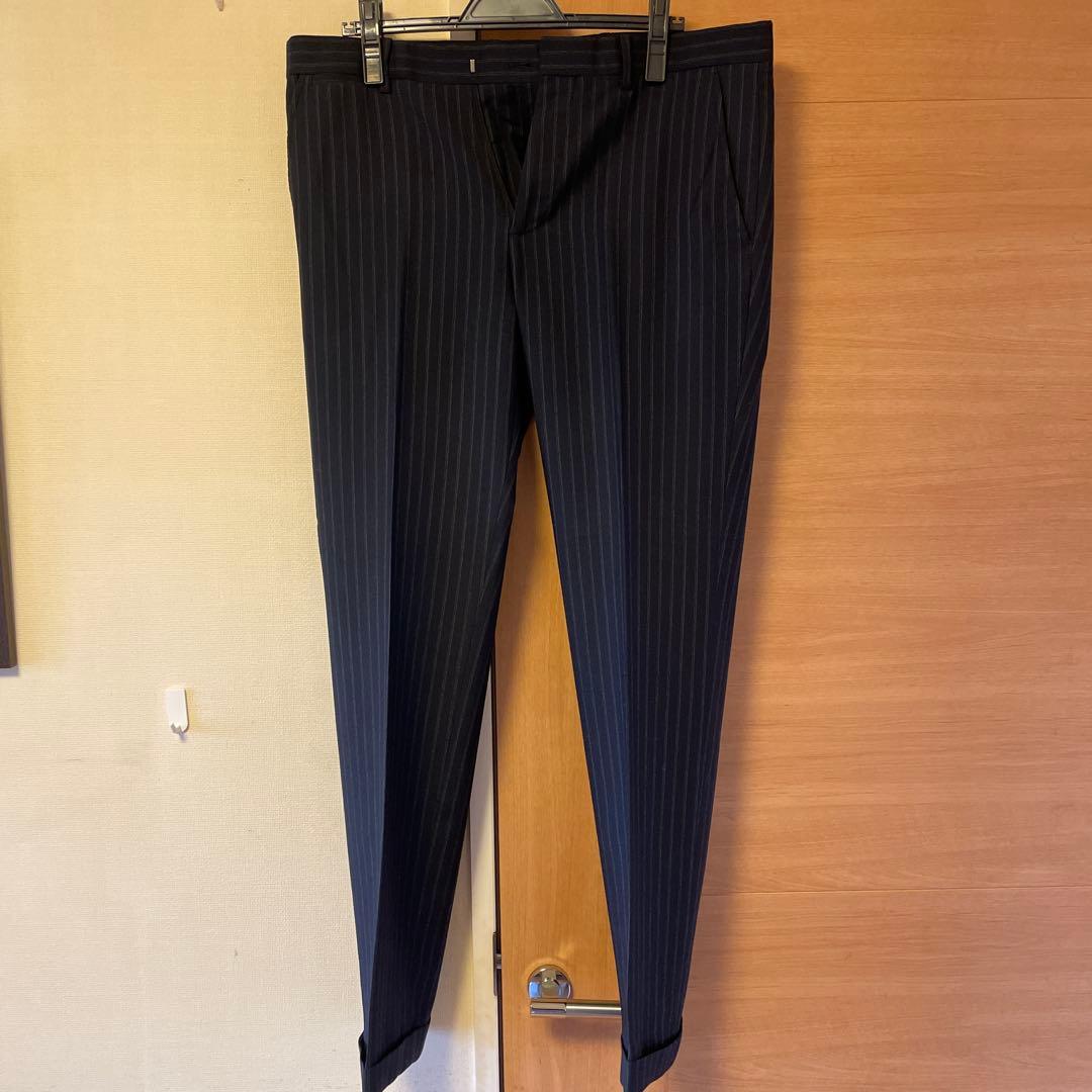theory ネイビー ストライプ ビジネススーツ 40R