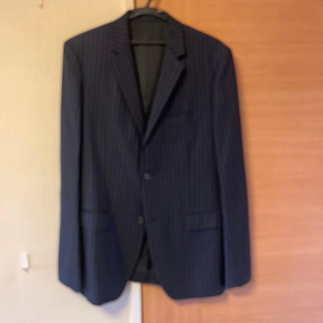 theory ネイビー ストライプ ビジネススーツ 40R
