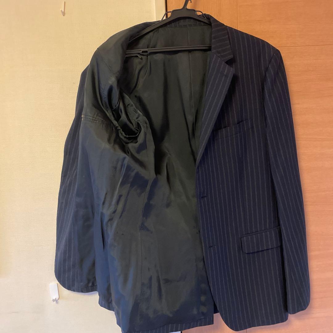 theory ネイビー ストライプ ビジネススーツ 40R