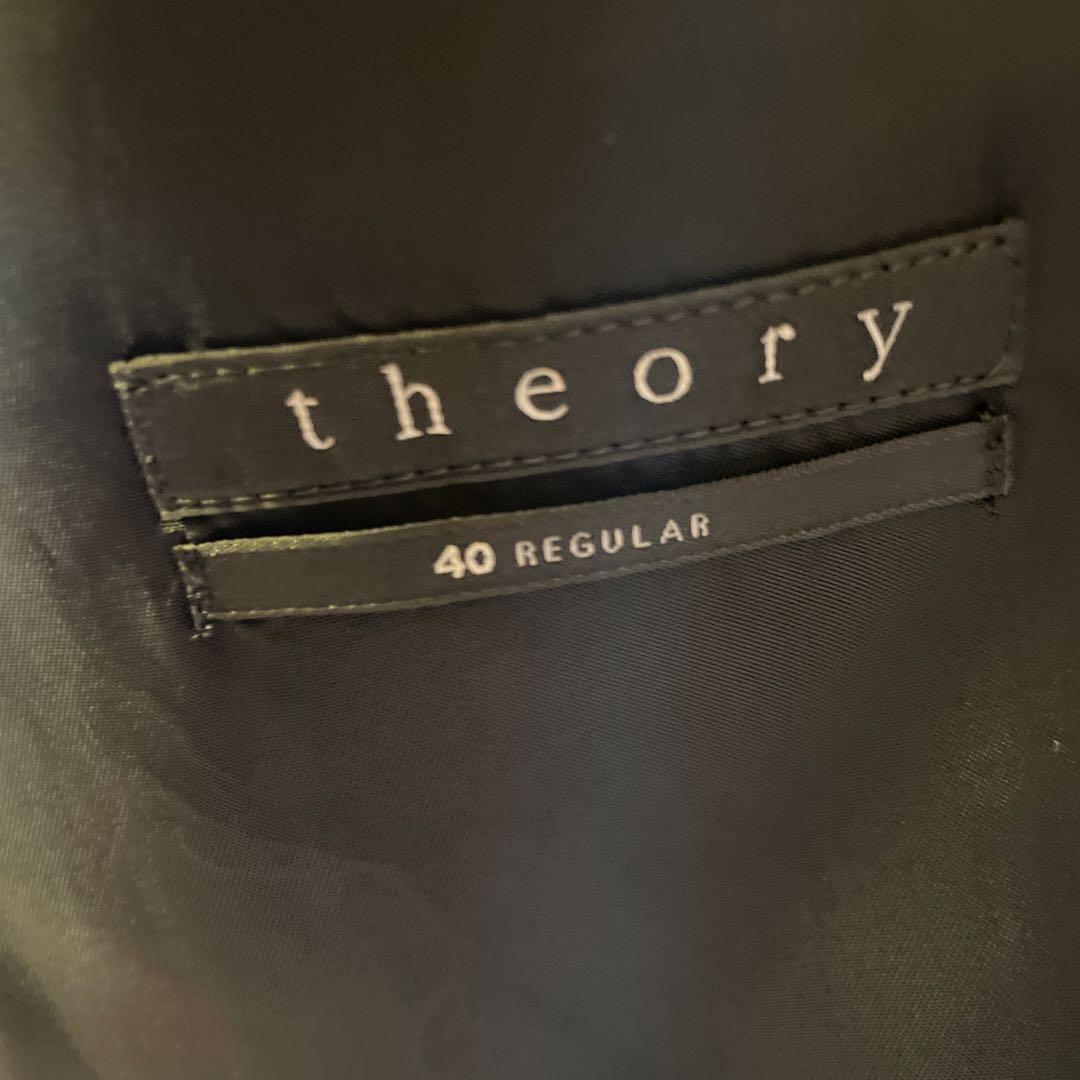 theory ネイビー ストライプ ビジネススーツ 40R