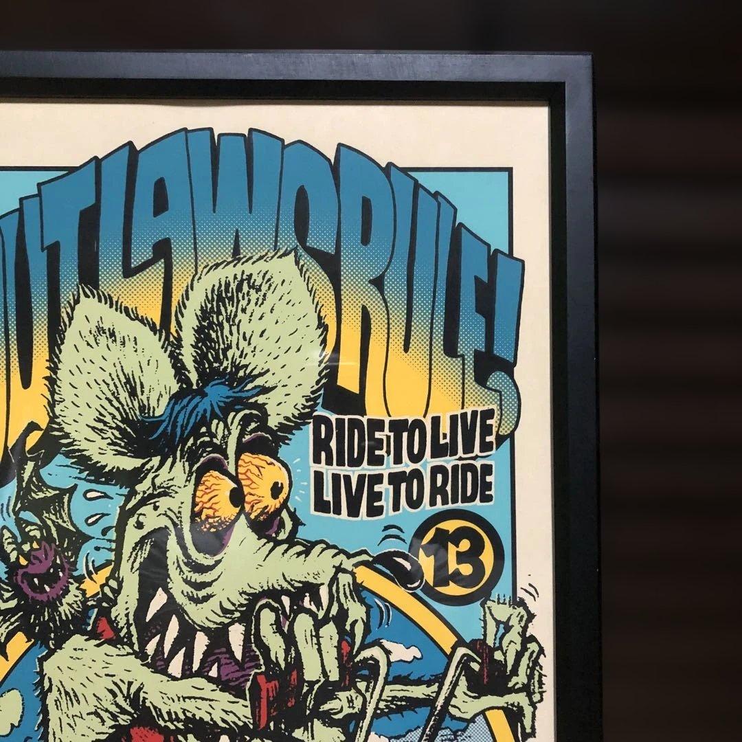 ロッキンジェリービーン、Rat Fink シルクスクリーン版画