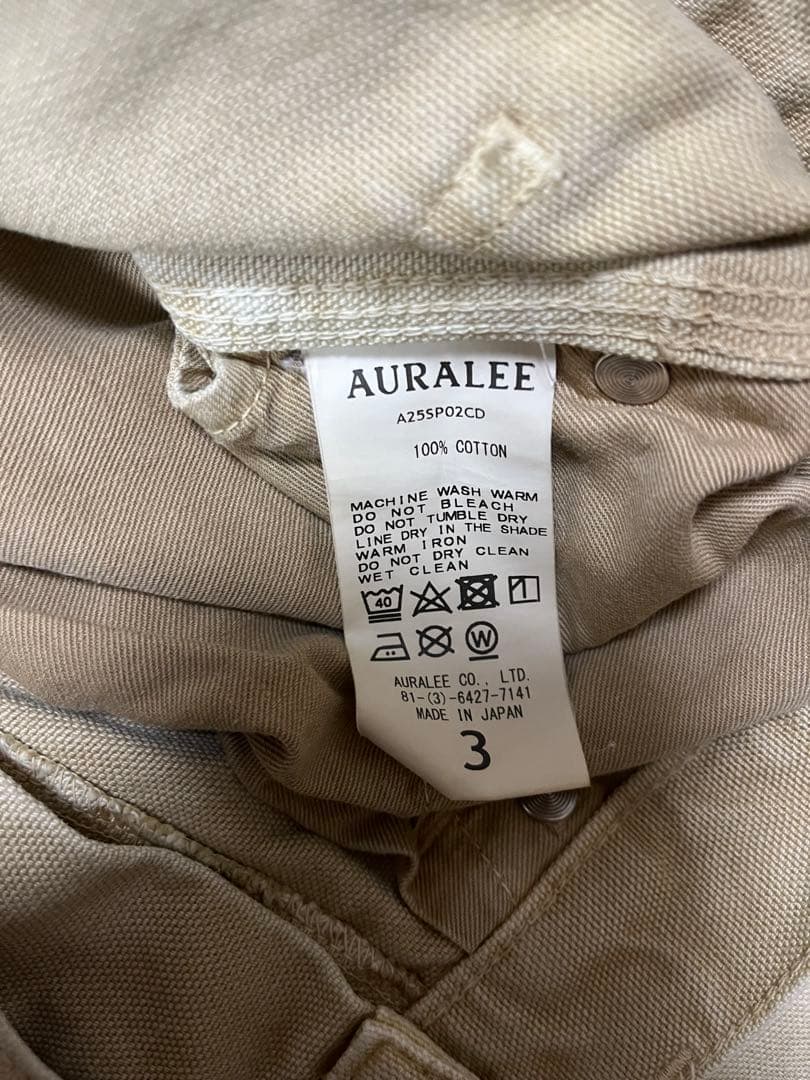 auralee 25ss ダックペインターパンツ