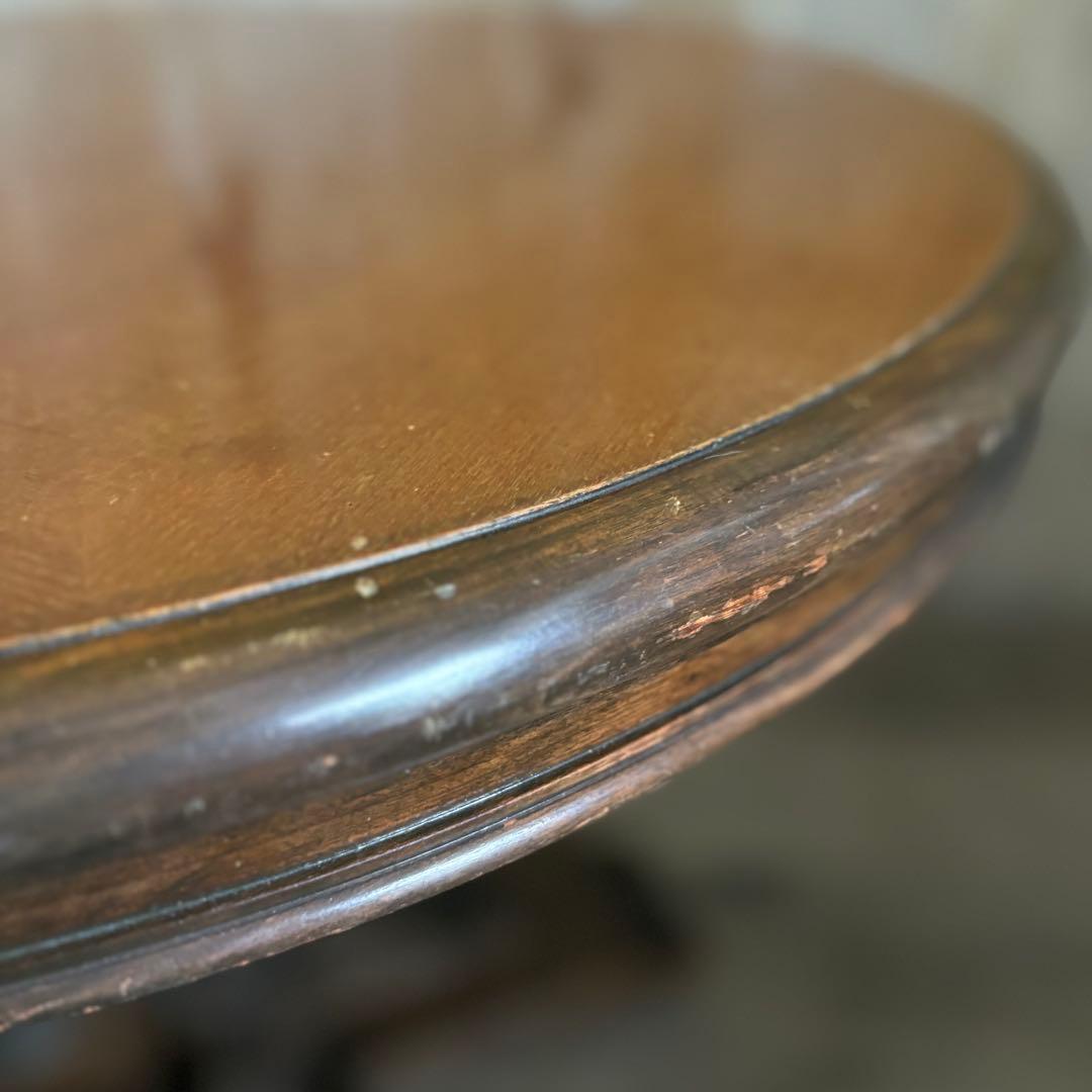 ヴィンテージ　ラウンドテーブル　コーヒーテーブル　クラシカル