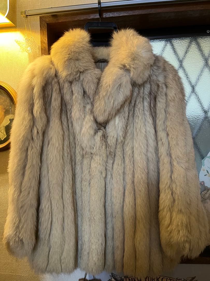 M’s ショップ専用 SAGA FOX ファーコート ライトグレージュ