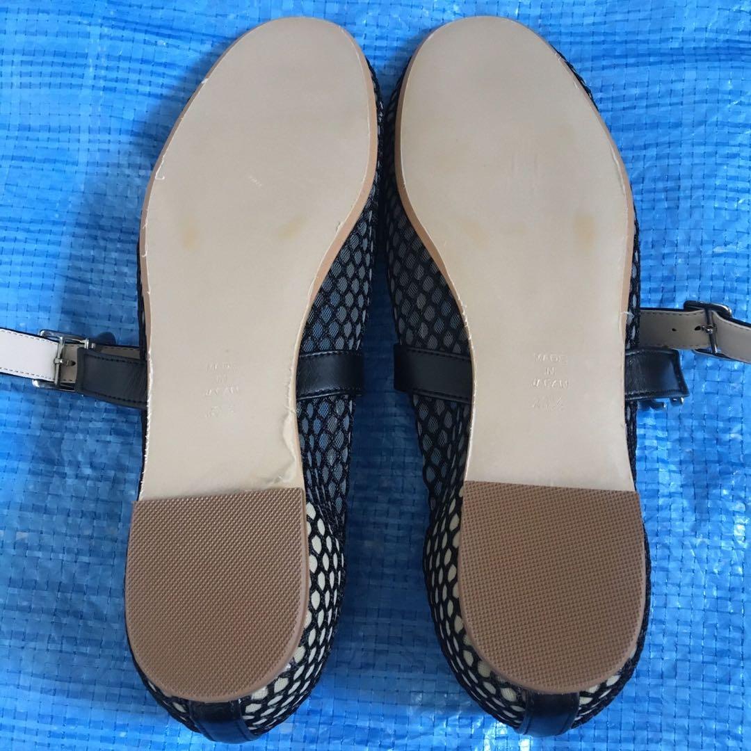 新品⬛︎スローブイエナ⬛︎2024⬛︎メッシュフラットシューズ⬛︎レザー⬛︎23.5
