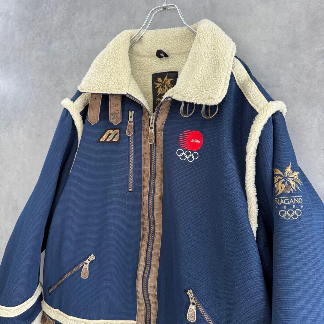 90s ヴィンテージ MIZUNO 長野オリンピック 日本代表ボアジャケット L